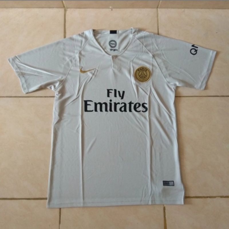 Jersey Kaos Baju Bola PSG Paris Saint Germain 3rd Third 4th Air Jordan Putih New 2019 2020 2022 Grad