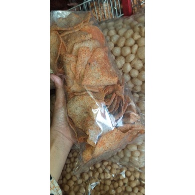 

Keripik Bakso Goreng (Basreng) PEDAS - 250 gr. jajanan pedas gurih