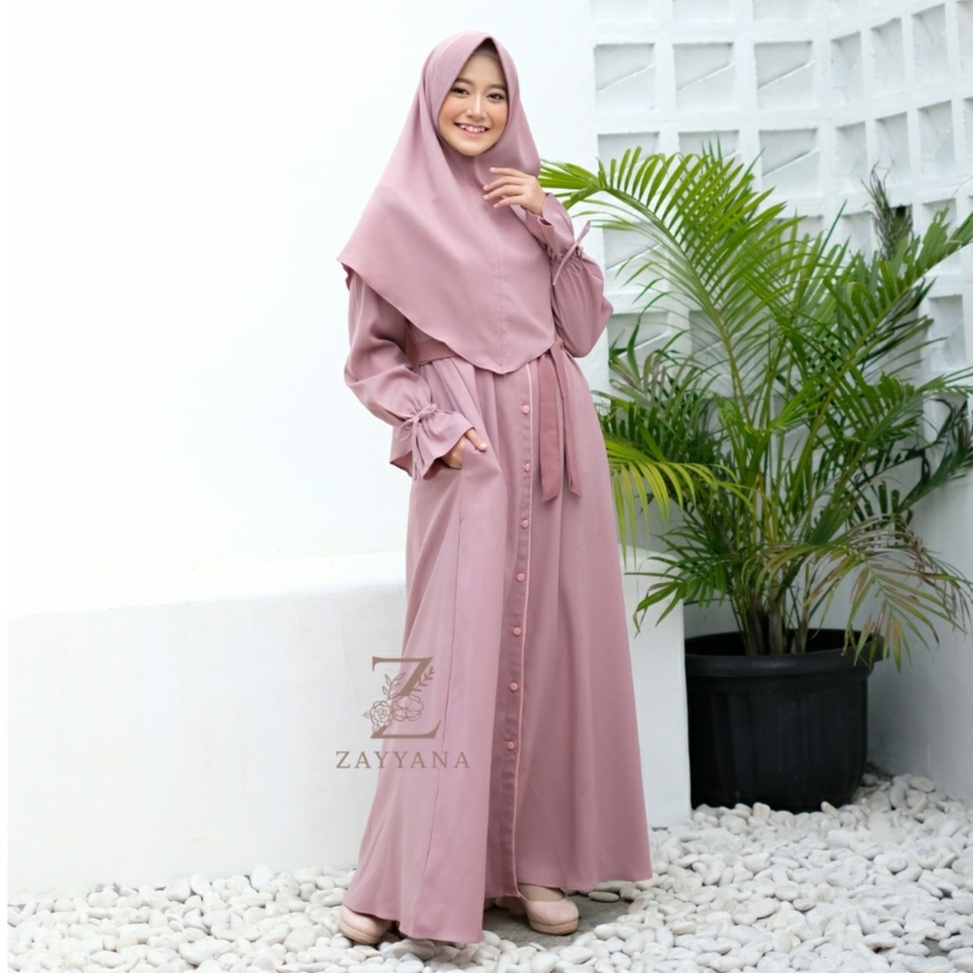 Gamis Set / Amira Dress Set Khimar Original By Zayyana / Abaya Dress / Set Syar'i