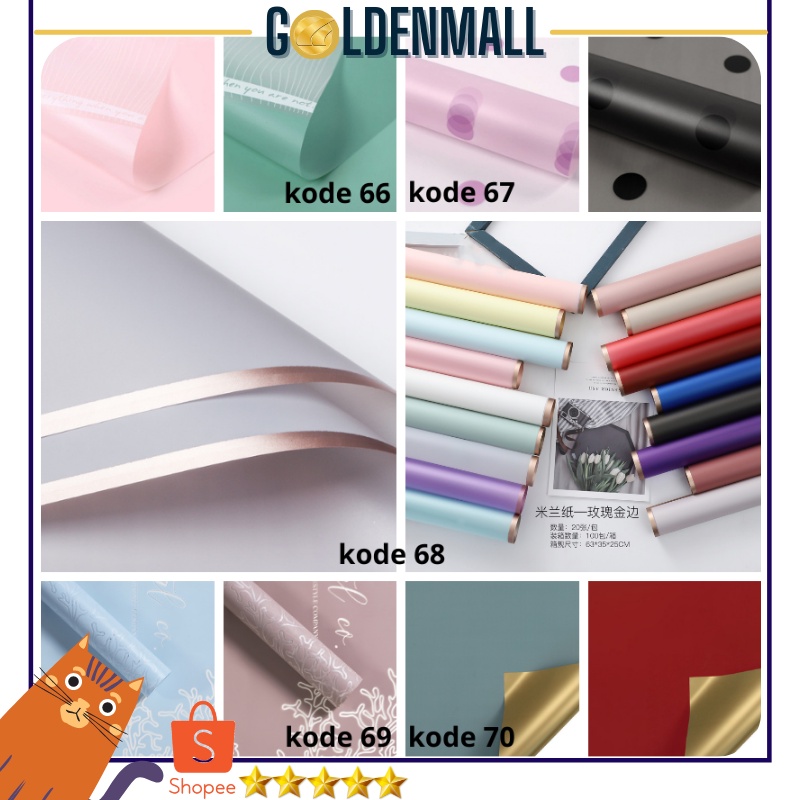 

KERTAS BUNGA / FLOWER WRAPPING BUKET BOUQUET PLASTIK KB 6066