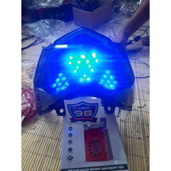 lampu rem running vario LED OLD 13 mode