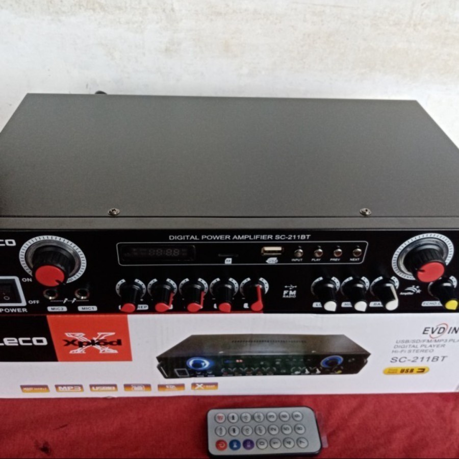 COD AMPLIFIER BLUETOOTH FLCO SC-211BT //AMPLI KARAOKE//AMPLI SALON