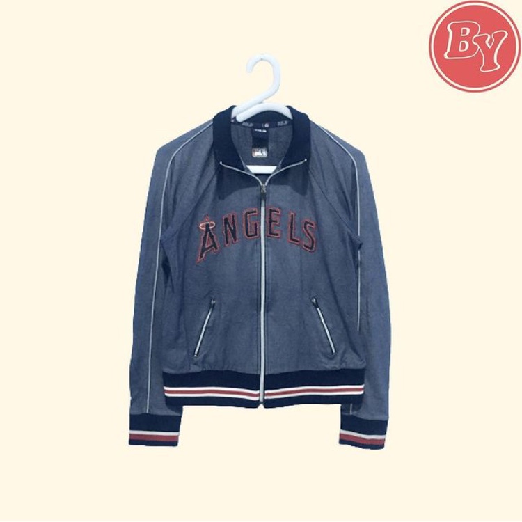 MLB Jaket Wanita Tracktop Angels Patch - Women Size