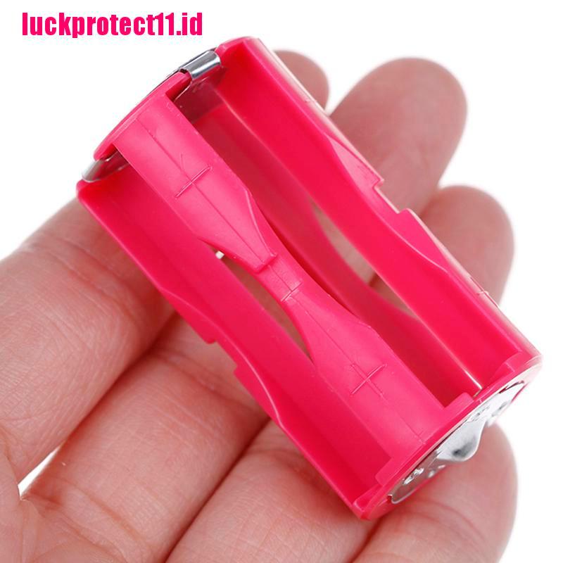 (LUCK11) Kotak Case Holder Adapter Konverter Baterai Paralel 4 AAA Ke C