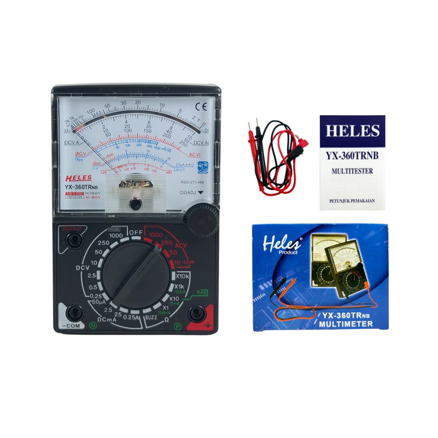 Multimeter Heles YX360TRnb Multitester Analog YX-360TRNB Avometer YX 360 TRnb