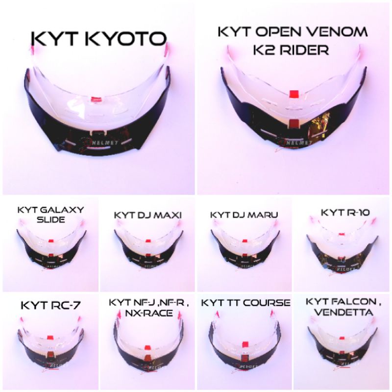 Spoiler Helm Kyt Dj Maru Maxi Galaxy Slide Kyoto Rc7 R10 K2 Rider Vendetta Falcon Fr Tt Course Nfr N