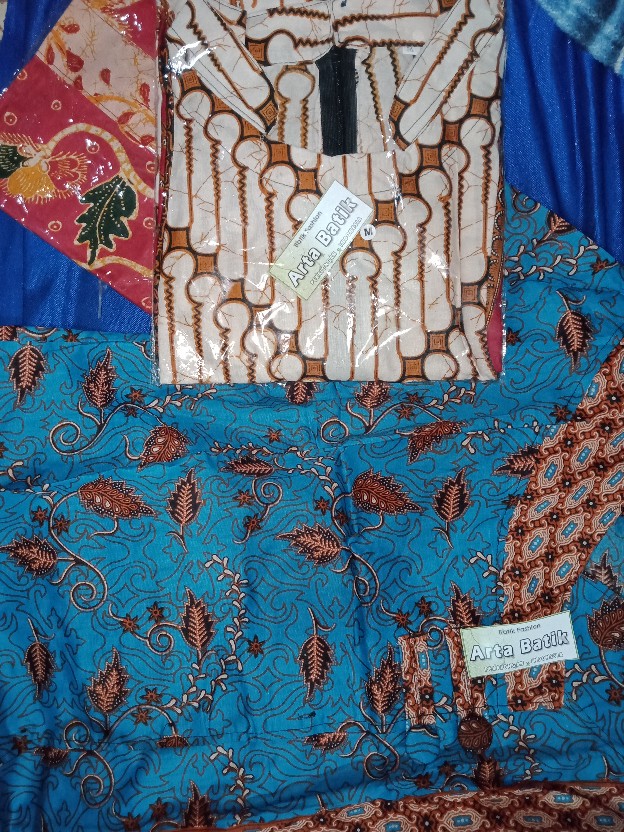 Couple Tunik Batik Motif Seno Parang Arta Batik L Seragam Batik L Pakaian Sarimbit Batik Terbaru