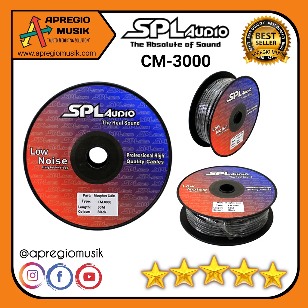 kabel Microphone SPL AUDIO CM3000 CM 3000 Meteran Original