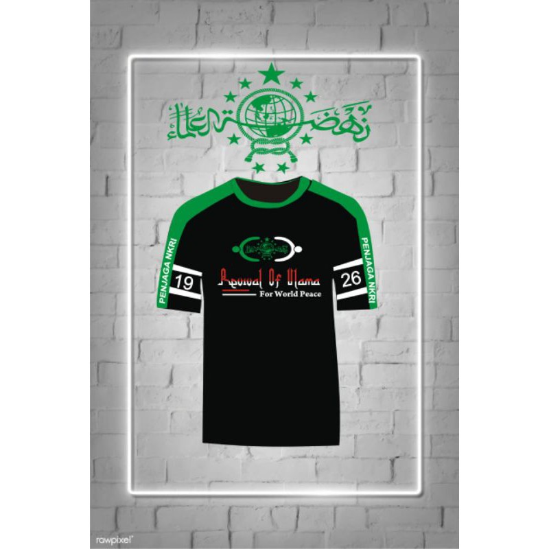 BAJU KAOS NU DISTRO LENGAN PENDEK DEWASA KUALITAS DISTRO