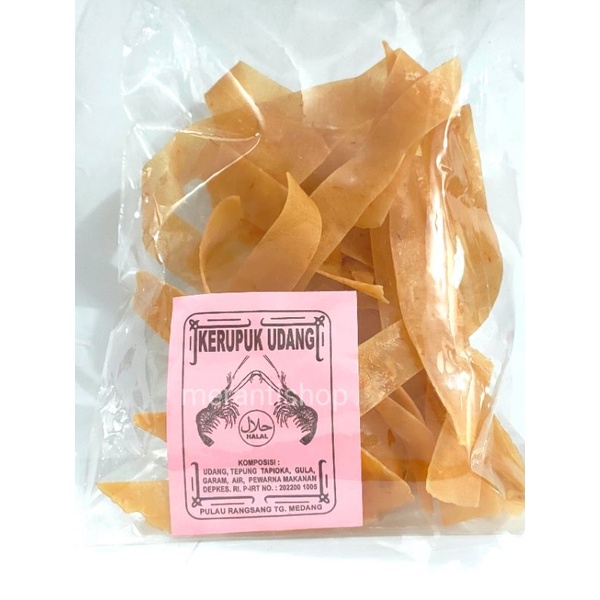 

Krupuk He Chiam / Kerupuk Udang 250gram Khas Rangsang Halal