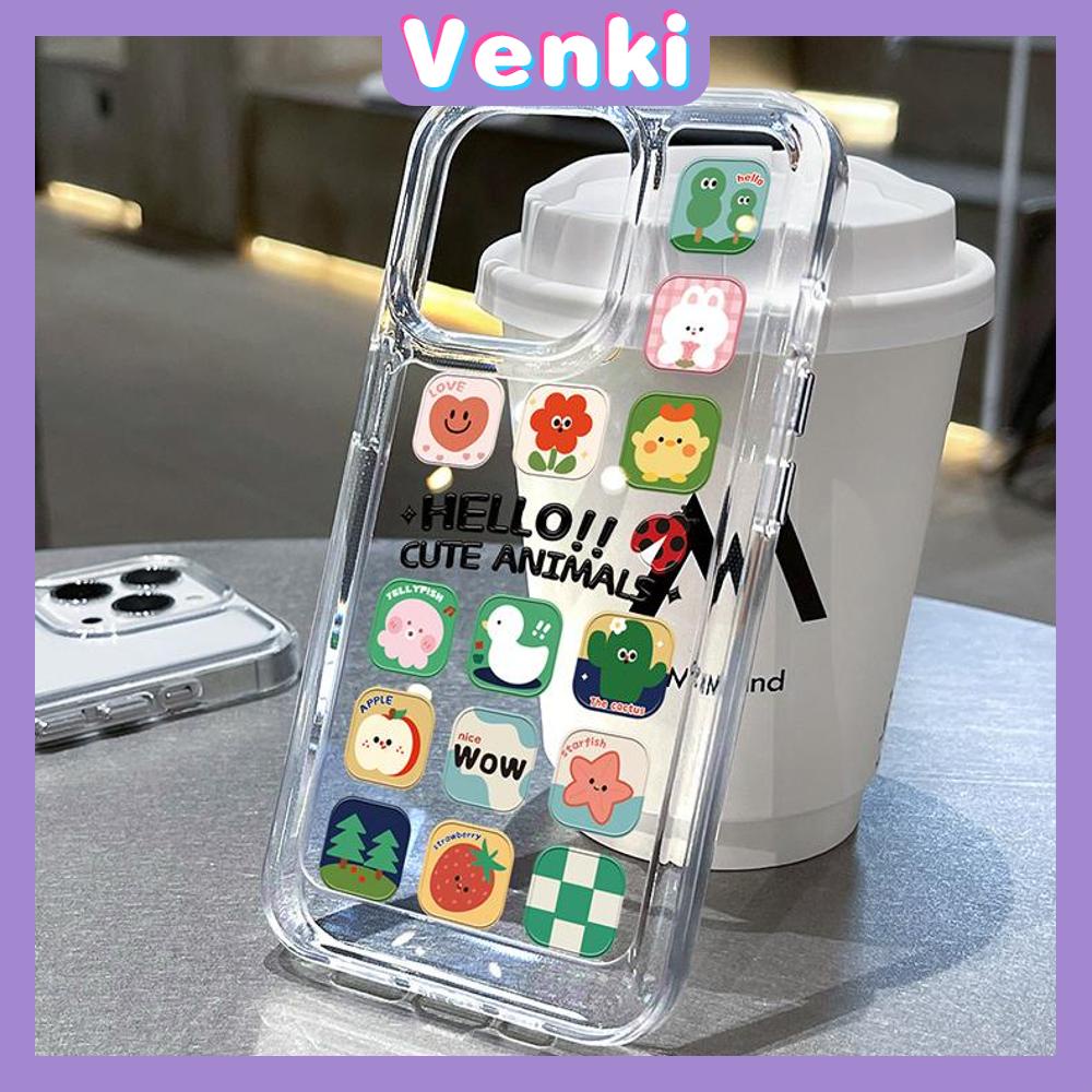 iPhone Case HD Acrylic Hard Case High Clear Metal Button Protection Camera Shockproof Cartoon Cute Compatible with iPhone 14 Pro Max 14 Plus 13 Pro Max 12 Pro Max 11 XR 7Plus