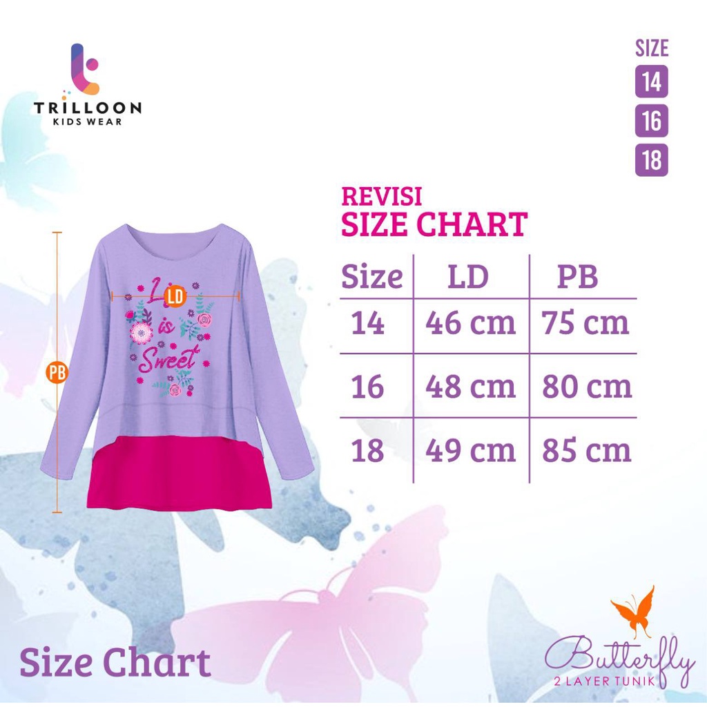 Tunik Butterfly Trilloon