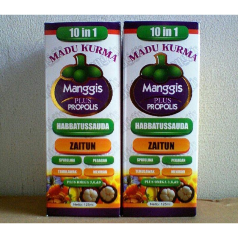 

Madu Kurma Manggis Plus Propolis 10 In 1 125ml