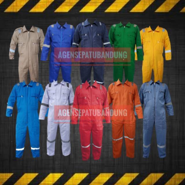 AGEN Katelpak / wearpack/ Coverall dengan scotlight