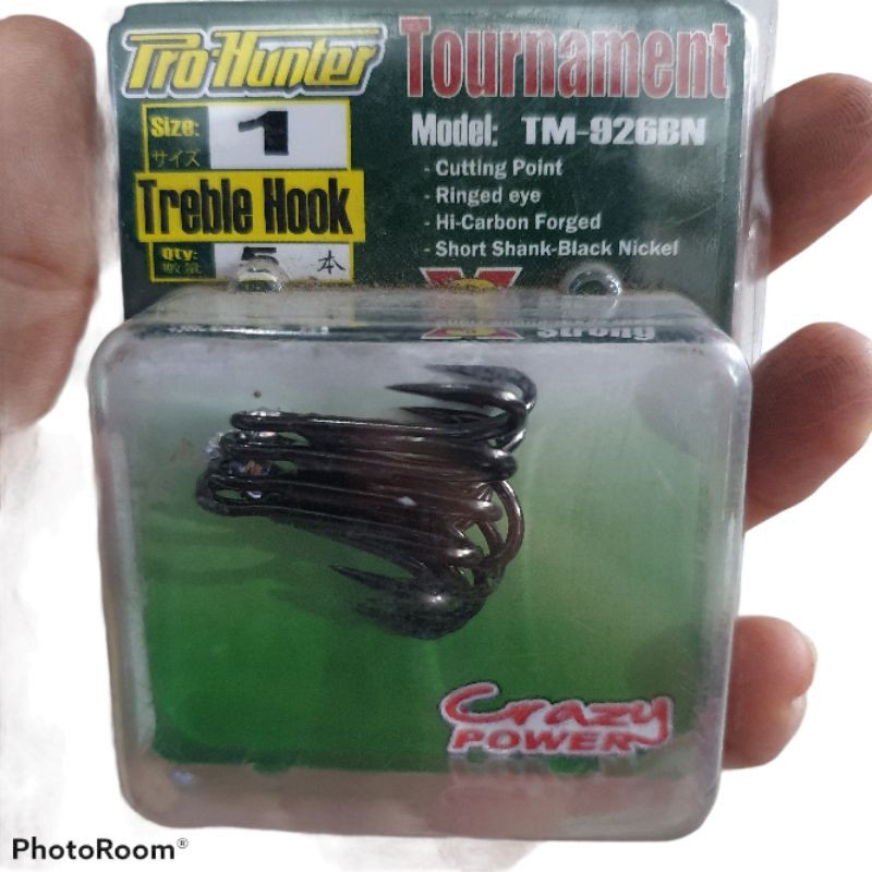 TREBLE HOOK PRO HUNTER 826 BN no. 1, 4 , 6, 8, 1/0