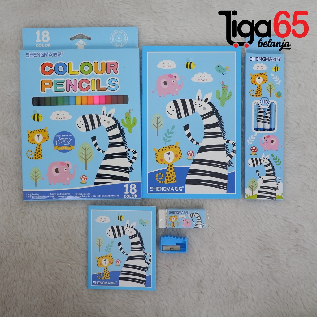 365 STATIONERY SET #41168 Buku &amp; Alat Tulis Anak / Karakter Fancy Gambar Lucu