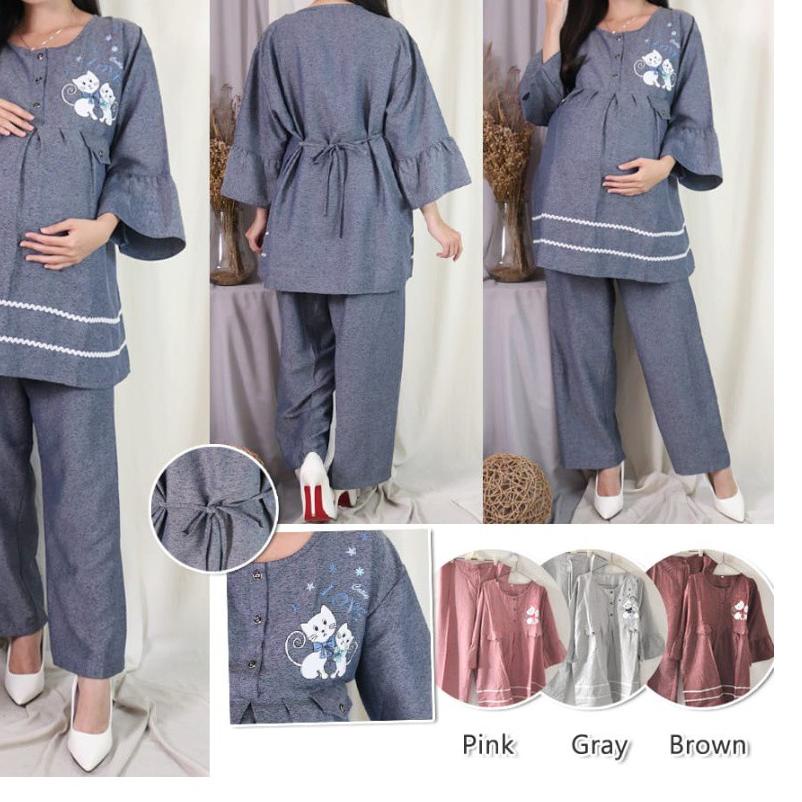 ✲ Baju Lengan 3/4 Ibu Hamil Baju ibu Hamil Baju Stelan Ibu Hamil Baju Ibu Kekinian ☂