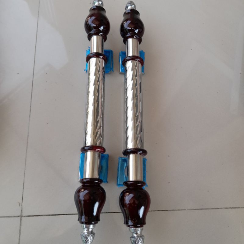 Paket Lengkap Handel Pintu rumah 1set kunci stainless 45cm - Tarikan gagang pintu rumah antik JMB