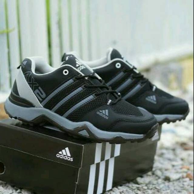 Sepatu Pria Adidas AX2 Terrex Man Sport Hitam Abu