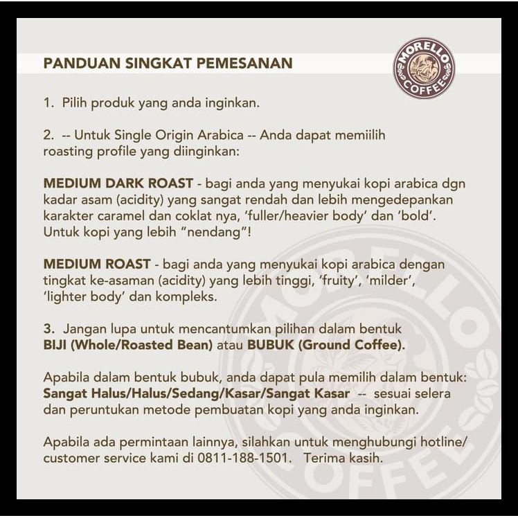 

hwdp morello coffee/flores bajawa/ arabica/ premium/ kopi bubuk/ kopi biji 2d56