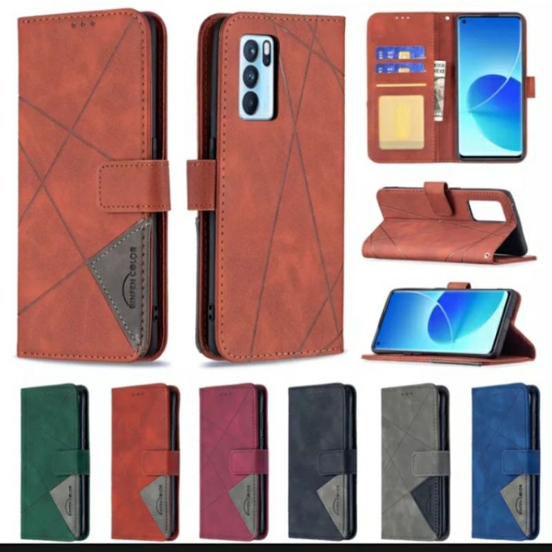 OPPO A54 FLIP LEATHER CASE DOMPET HP PREMIUM FLIP WALLET