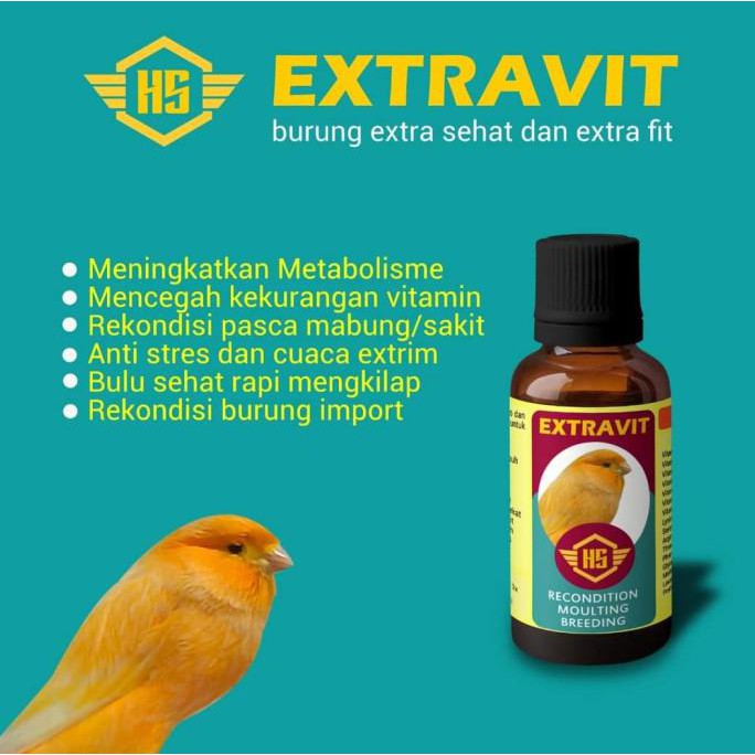 Monggo] Vitamin Kenari Hs Extravit Burung Extra Sehat Dan Extra Fit