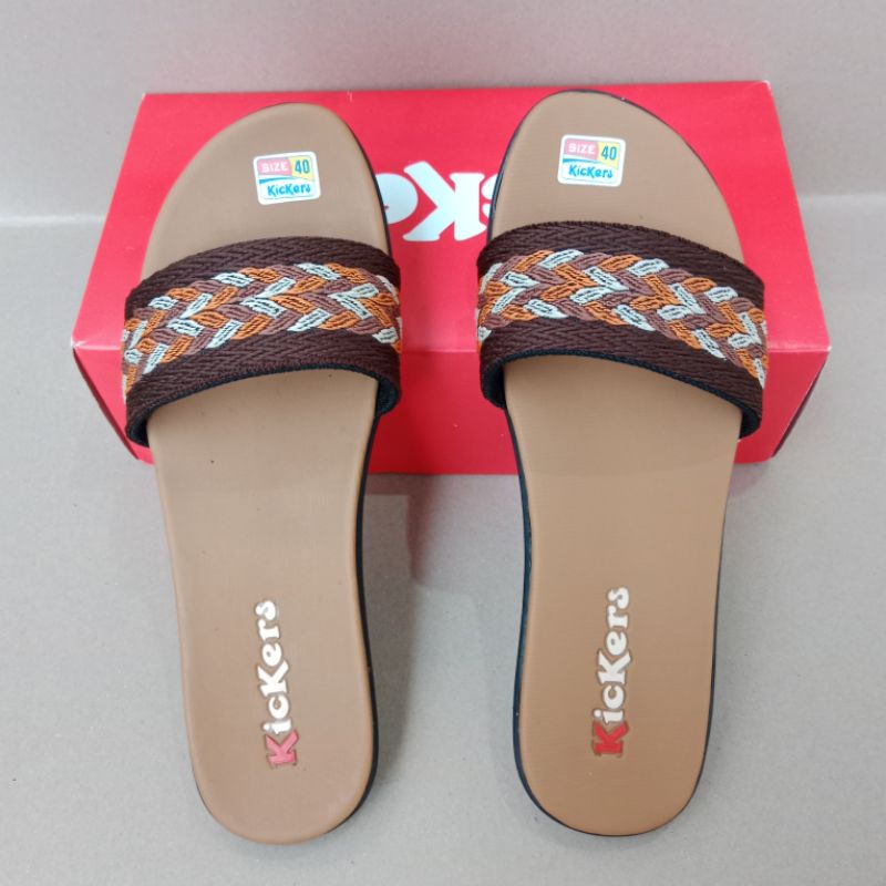 PROMO...!!!SANDAL WANITA KICKERS TERBARU TERKECE KEKINIAN TRENDY MURAH BERKUALITAS BK3