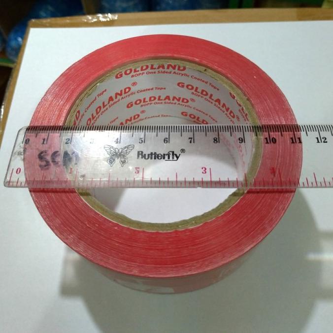 

LAKBAN FRAGILE MERAH 100 METER X 48 MM JANGAN DIBANTING LAKBAN SEGEL