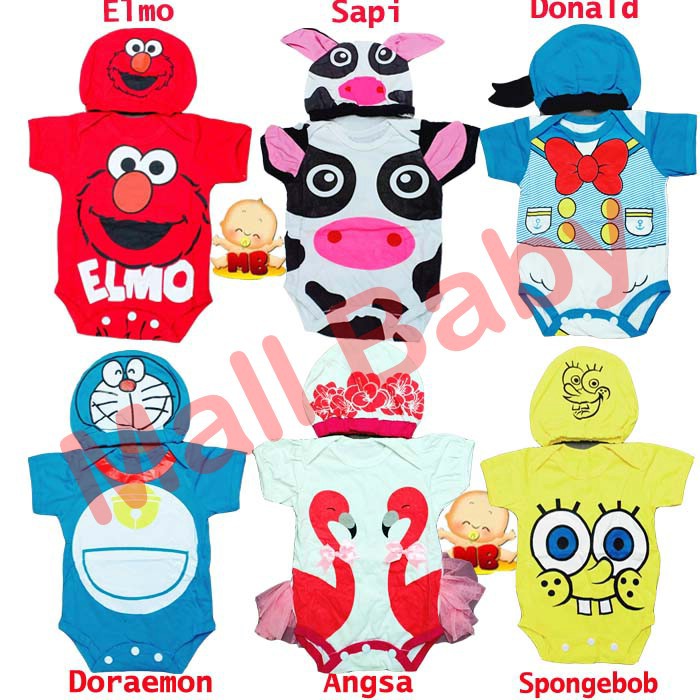 Jumper Bayi Lucu Karakter Kostum Bayi Terlaris New