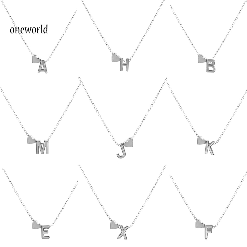 |Onwo Dress Mini Lengan Pendek Untuk Wanita| Kalung Liontin Bentuk Huruf Bahan Alloy Stainless Untuk Unisex