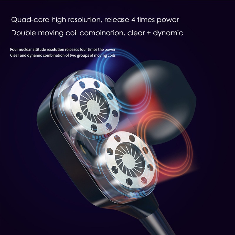 Headset Bass Earphone 3.5mm Jack Hedset Gaming Megabass With Mic Handset