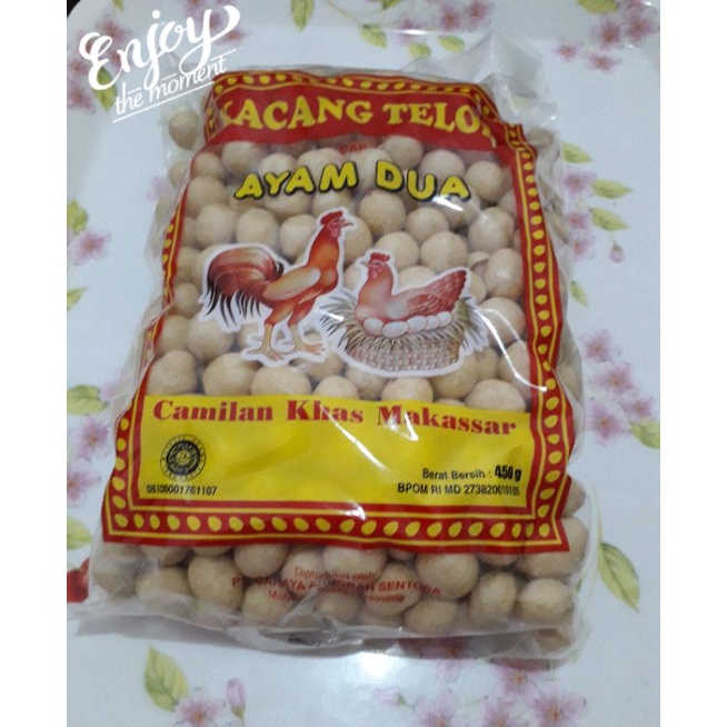 

Kacang telor cap AYAM DUA kemasan 450 gram dari kota Makassar