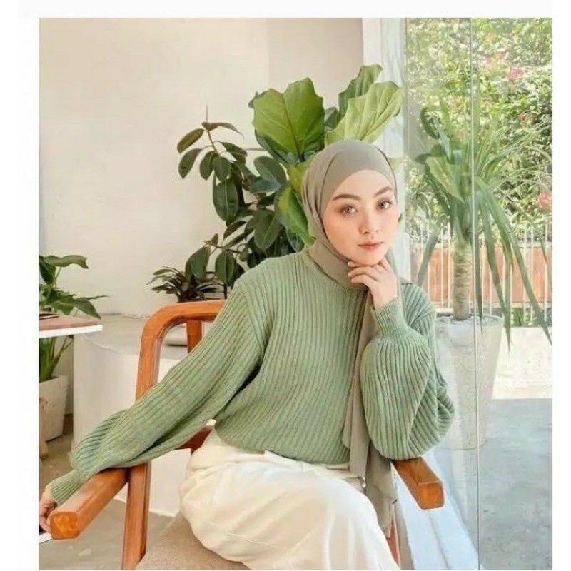 KBS BAYONETA SWEATER TERBARU CARDI HALUS ELEGAN MODIS SIMPLE STYLE KOREA