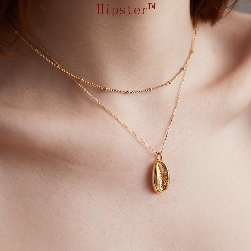 Style Short and Simple Fashionable Golden Golden Balls Necklace