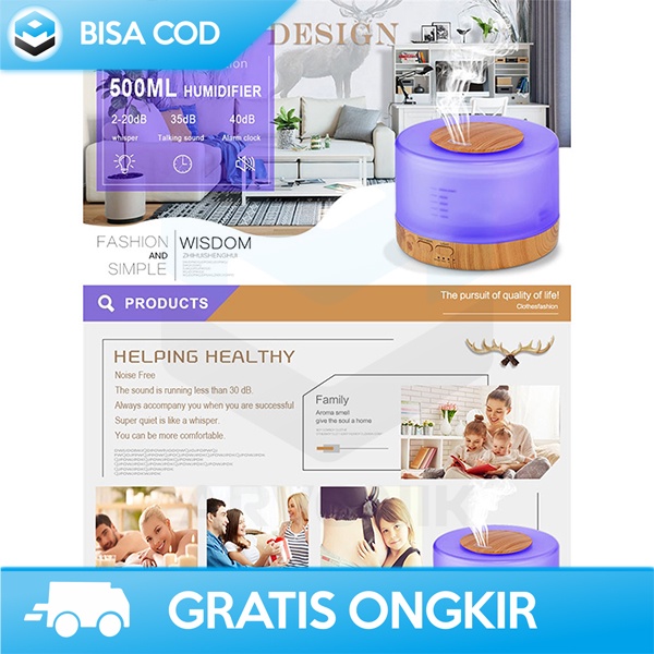 PELEMBAB UDARA AIR HUMIDIFIER OIL DIFFUSER TAFFWARE HUMI 2467 ORIGINAL