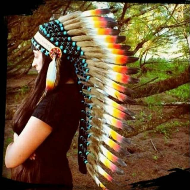 Topi apache topi indian angsa