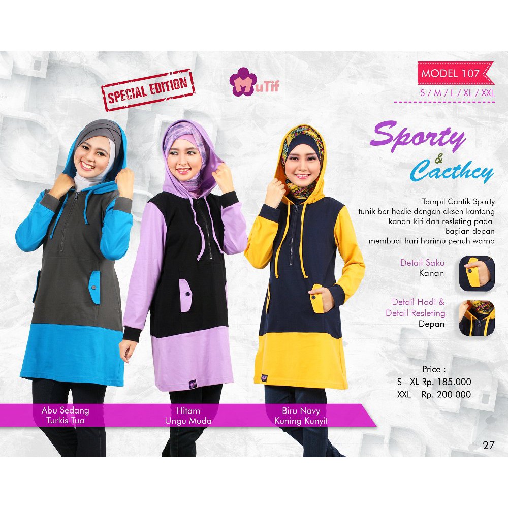 TERLARIS Baju hijabHijab fashion AtasanBlouse Baju Mutif model 107 muslimah