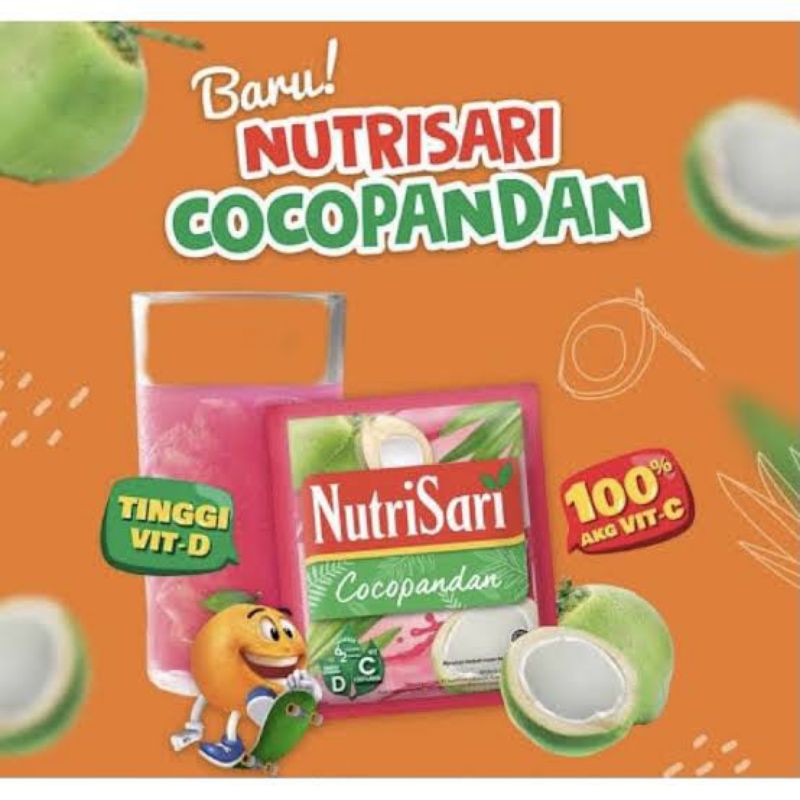 

NUTRISARI RENCENG COCOPANDAN 10PCS X 11GRAM