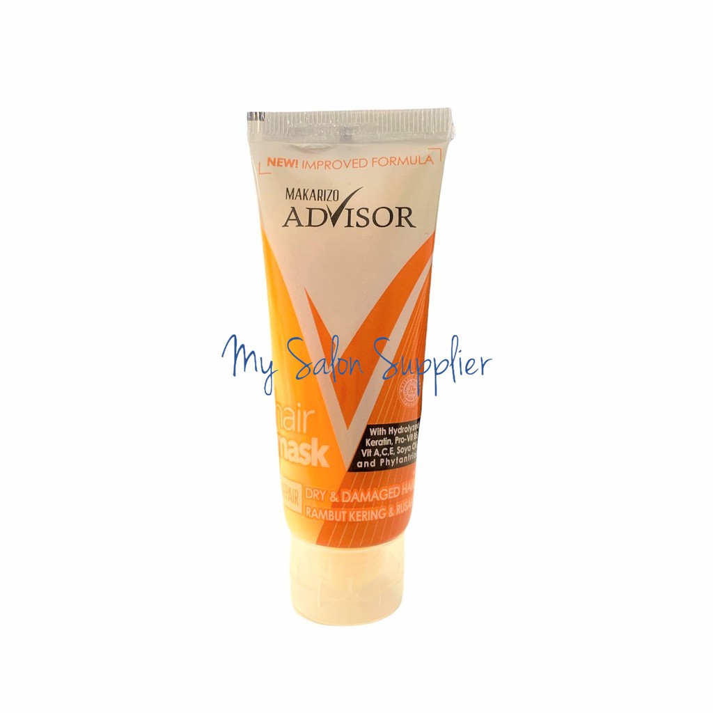 Makarizo Advisor Hair Mask Repair Dry &amp; Damaged Hair 45ml / Masker Rambut