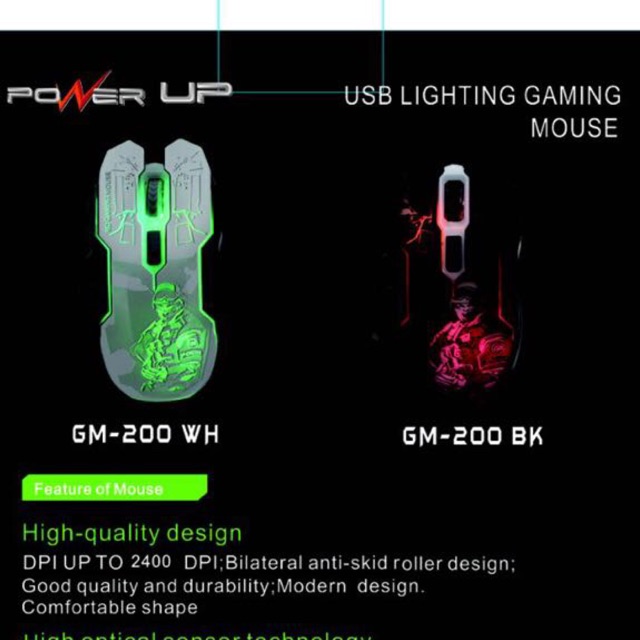 Mouse Gaming PowerUp GM200