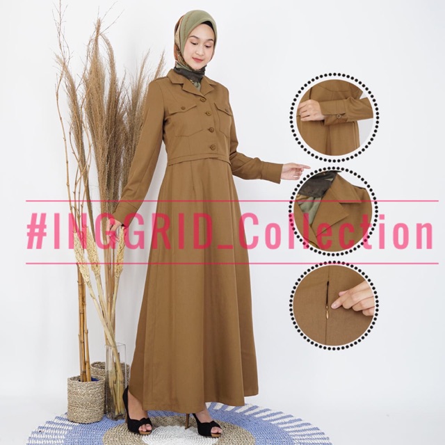 Seragam Pemda PNS Busana Muslim Gamis PDH Guru Baju Dinas kheki Pangkat