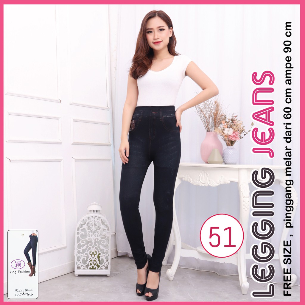 legging Jeans #51 / Legging Jeans Wanita