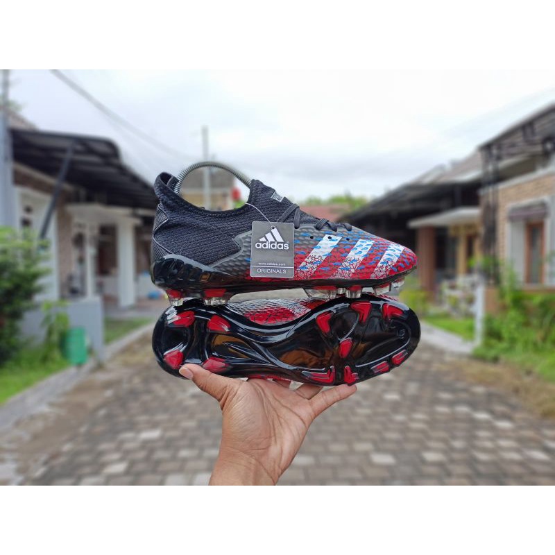 PROMO!! Sepatu Bola Terbaru Adidas Predator Murah[COD] [GRATIS ONGKIR] Sepatu Sepak Bola. Adidas Copa Predator Messi. Sepak Bola Best Seller-Adidas Merah