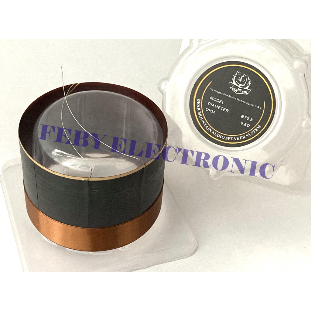 Spol Speaker 75,8 mm BMA spul spool voice coil