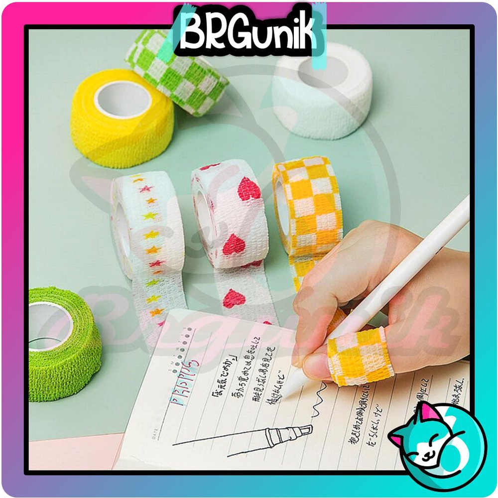 BRGUNIK Finger Tape Wrist Tape Protective Pita Perekat Ukuran 2m Untuk Perlengkapan Sekolah S019