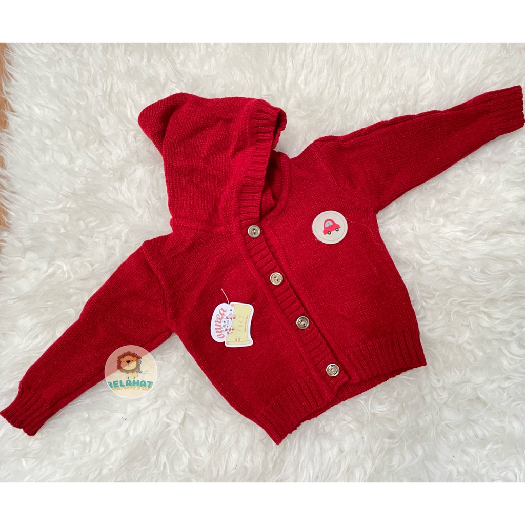 Jaket Bayi Rajut Onnea Warna Topi Laki Perempuan-13