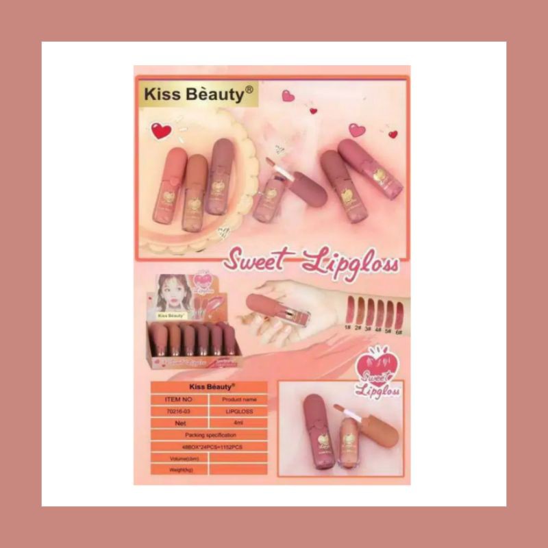 [ECER] KISS BEAUTY LIPGLOSS (SWEET LIPGLOSS)
