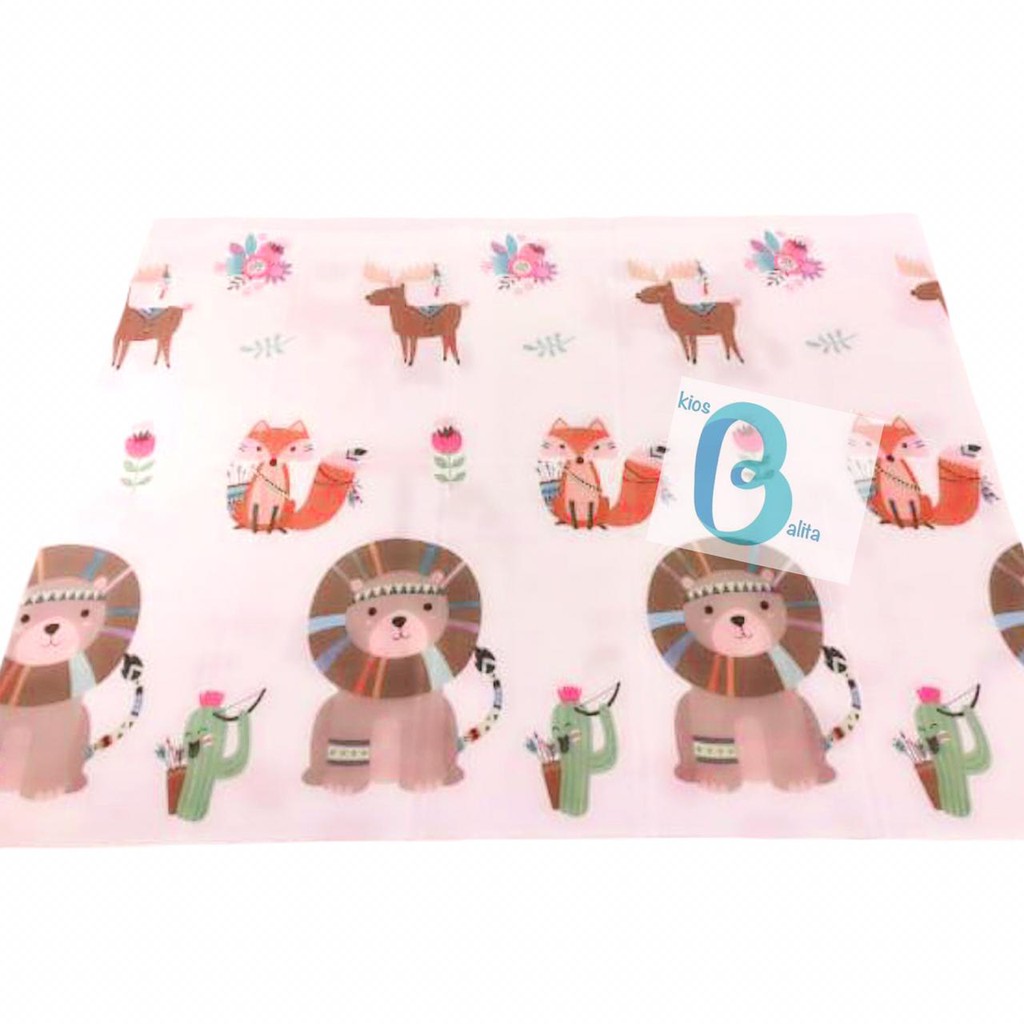 PLAYMAT JUMBO 180X200 FREE TAS PACKING!! Karpet Playmat Premium Anak Bayi Lipat Tebal  / Karpet Anak Motif Bolak Balik