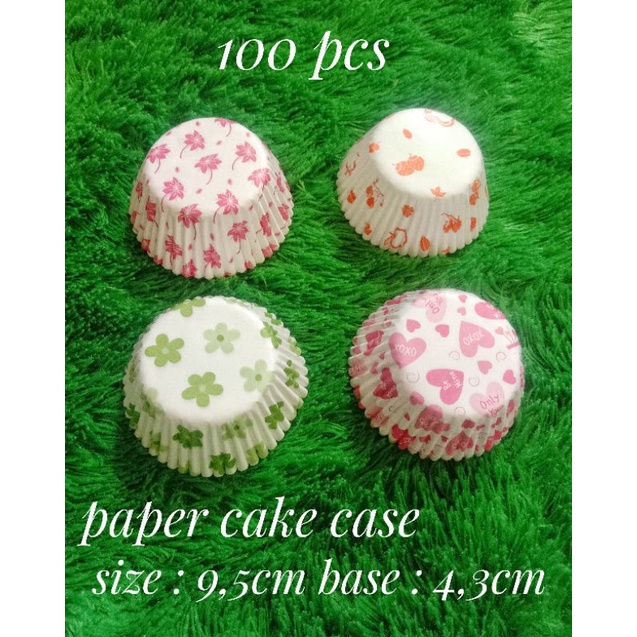 

paper cup cake Cases uk. 9,5 cm / oval medium / bolu kukus (100pcs)