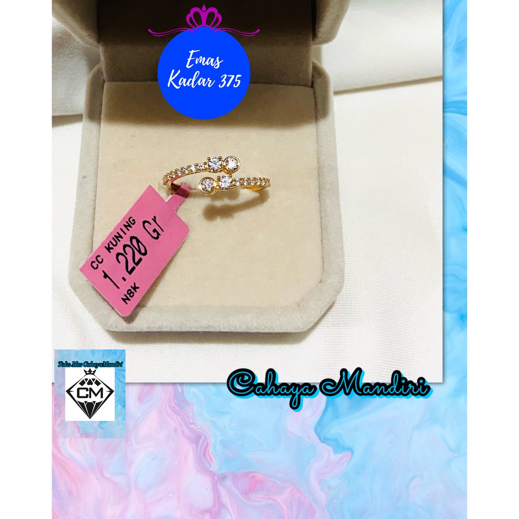 Cincin Emas Kadar 375 (8K) Berat 1,220 gram